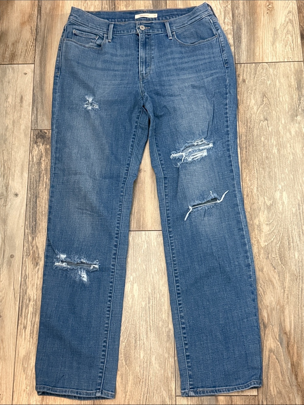 Levi's 505 Straight Blue Denim Jeans